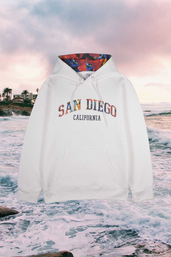 Tropical Flowers Gaslamp Quarter Graphic Embroidery Hoodie.png