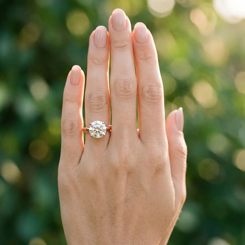 Elegant Rose Gold Round Cut Diamond Solitaire Engagement Ring.jpg