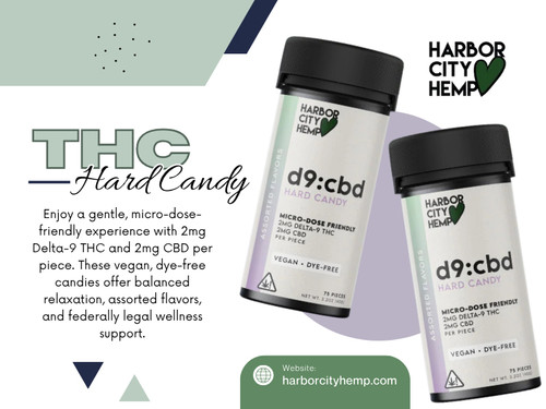 THC hard candy has become a popular choice among cannabis consumers seeking a discreet, flavorful, and convenient edible option. Available in a variety of flavors and strengths, THC hard candies provide a smoke-free alternative that is easy to carry and enjoy. 

Click here for more information: https://harborcityhemp.com/product/d9cbd-hard-candy/

Harbor City Hemp

Address: 186 Specialty Pt, Sanford, FL 32771, USA
Phone: +1-619-639-4386

Read Our Blogs:
https://tinyurl.com/25aab6fa
https://is.gd/EmE0N7
https://v.gd/jcaq8Z

More Links:
https://v.gd/0ni99h
https://is.gd/wIwyLw
https://tinyurl.com/28857n5b