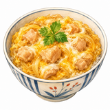 5. 親子どん（おやこどん）— nasi dengan daging ayam dan telur di atasnya