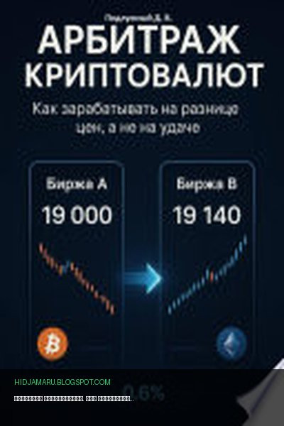 Обложка книги «Арбитраж криптовалют. Как зарабатывать на разнице цен, а не на удаче» - Дмитрий Подлужный