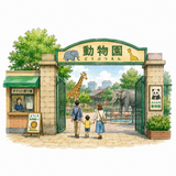 6. 動物園（どうぶつえん）— kebun binatang