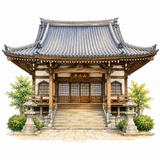 9. お寺（おてら）— kuil wihara Buddha