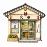 20. 交番（こうばん）— pos polisi