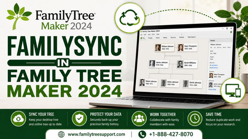 Keeping your family tree updated across devices should be simple and secure. Family Tree Maker 2024 offers powerful syncing capabilities that help protect your valuable genealogy research while saving time. Whether you are adding new ancestors, attaching historical records, or updating photos, accurate synchronization keeps everything organized. FamilySync In Family Tree Maker 2024 makes it easy to sync your desktop tree with your online Ancestry tree, reducing duplicate work and preventing data loss. Discover setup tips, troubleshooting solutions, common sync errors, and expert guidance to ensure your family history remains accurate, secure, and accessible whenever you need it.