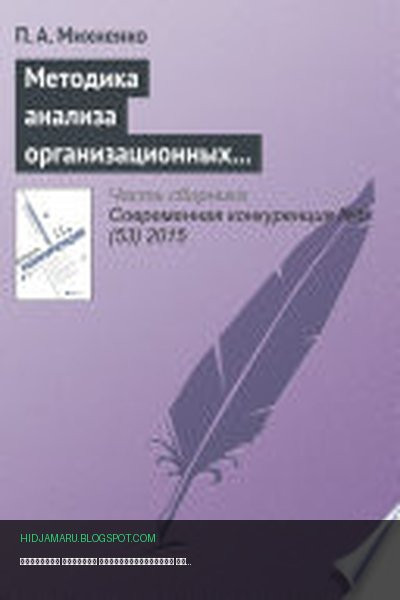 Обложка книги «Методика анализа организационных конфигураций» - Павел Михненко