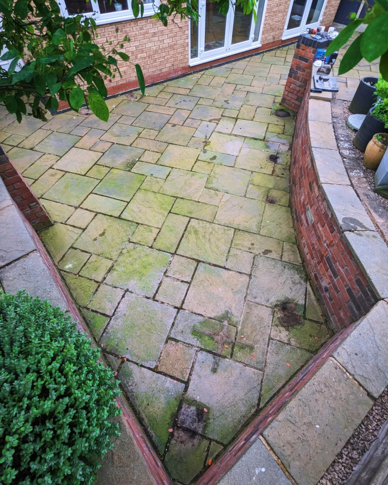 Driveway Before Cleaning