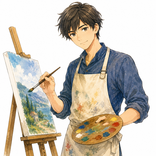 19. 画家（がか）— pelukis.png