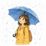20. ふります［雨が〜］（降ります）— turun hujan