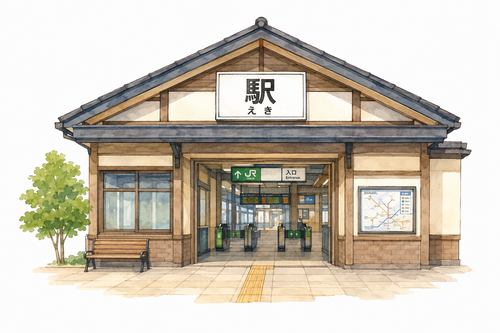 1. 駅（えき）— stasiun.png