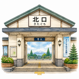 11. 北口（きたぐち）— pintu Utara