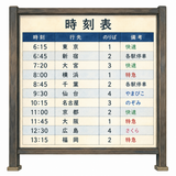 24. 時刻表（じこくひょう）— jadwal keberangkatan keretabus