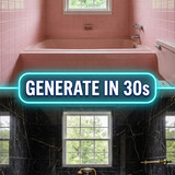 Neon split bathroom UI button 202607101755