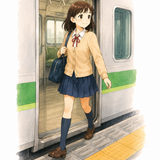 4. 電車を降ります（でんしゃをおります）— turun dari kereta rel listrik