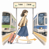 5. 乗り換えます（のりかえます）— ganti pindah kendaraan