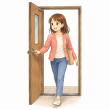 14. 出ます（でます）— tamat keluar