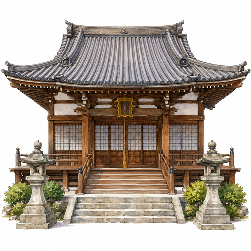 42. お寺（おてら）— wihara kuil Buddha.png