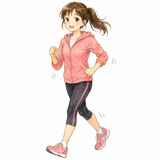 39. ジョギング — jogging lari pelan pelan