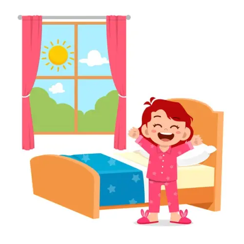 depositphotos 343965876 stock illustration happy cute little kid girl.webp