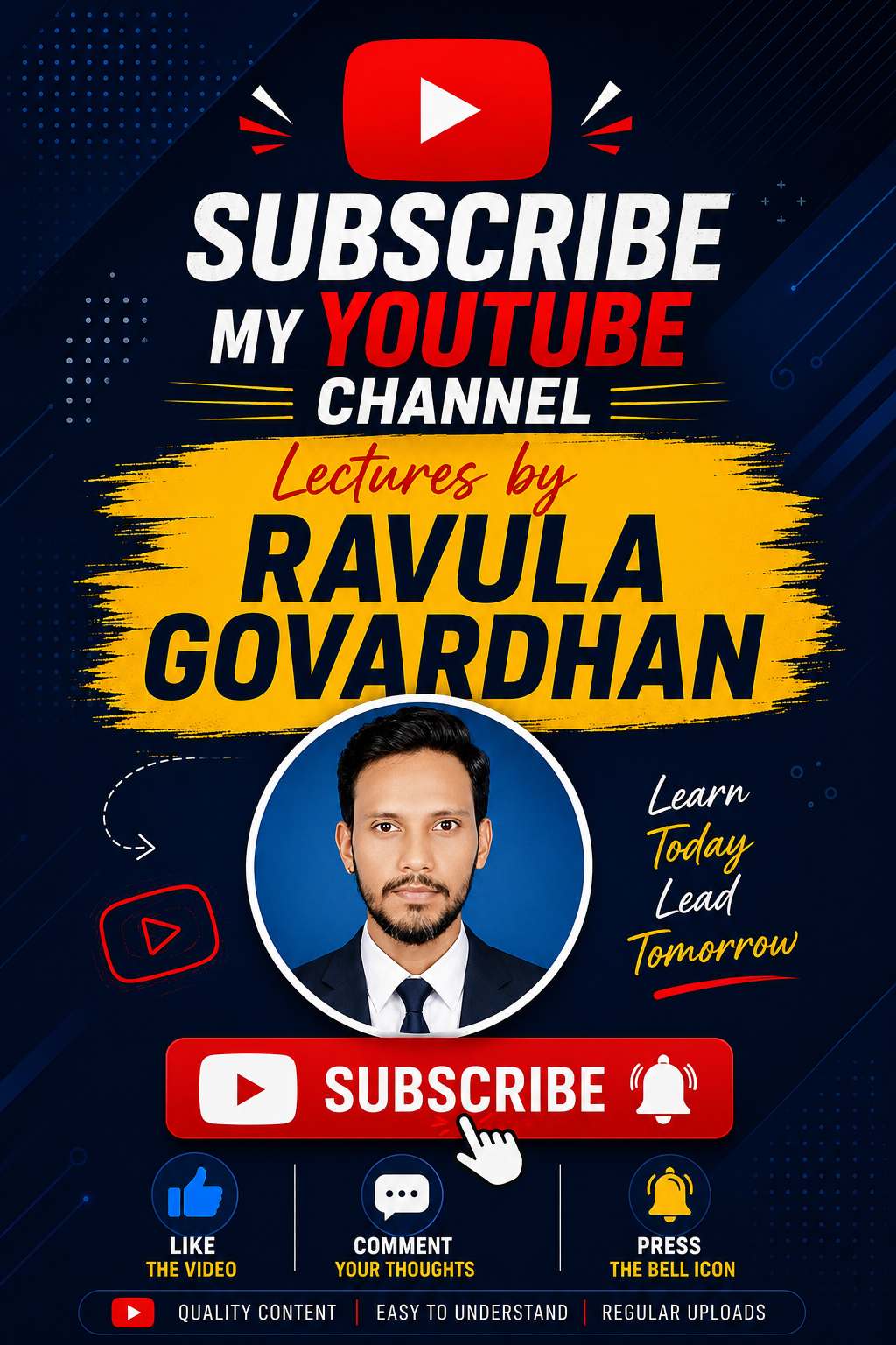 Subscribe to Lectures by Ravula Govardhan