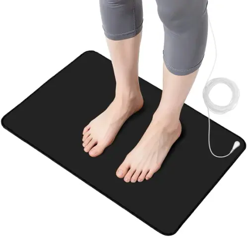 Grounding Mat Sleep 24 x 16 Conductive Carbon Pad 15ft Grounding Cord Connected Earth Grounding Shee.webp