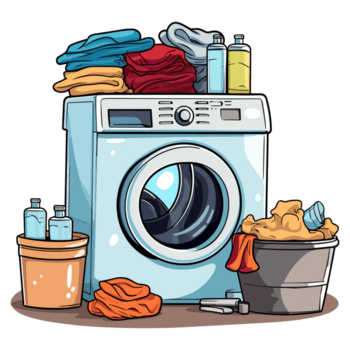 washing machine and laundry laundry sticker png.webp