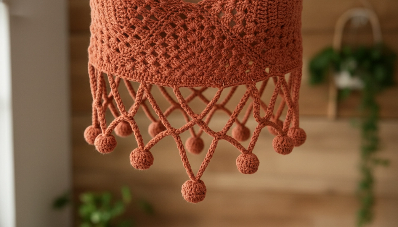 Close-up of the non-tangling knotted tassel-loop fringe along the bottom hem of the bralette.