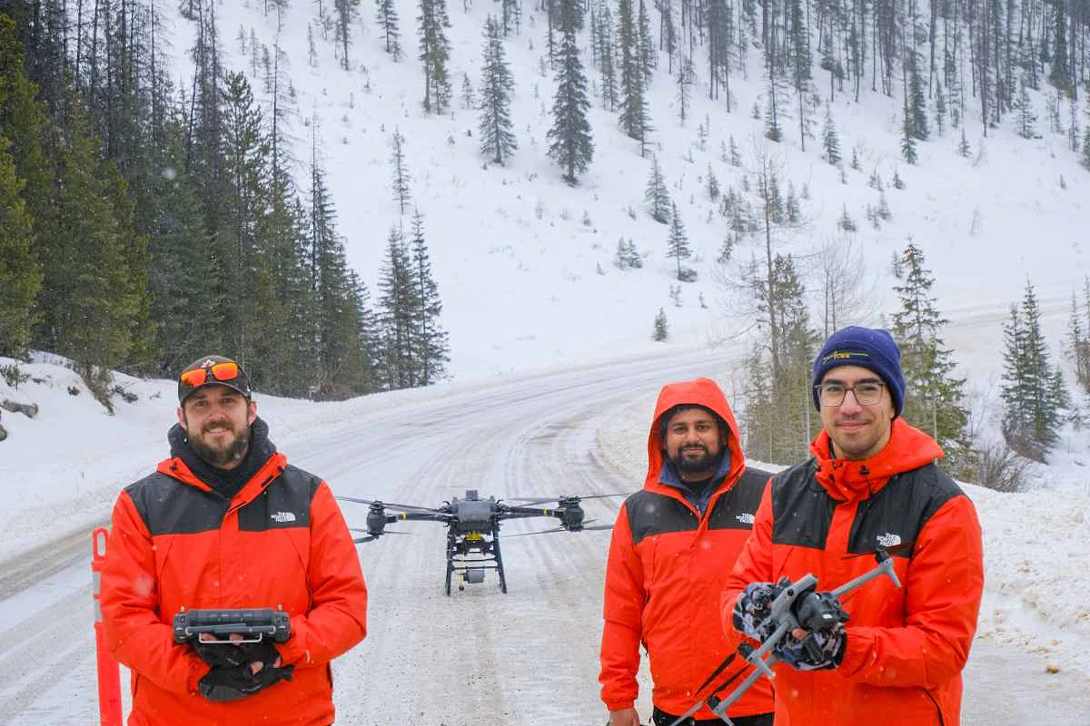 drone avalanche control canada avss explosives