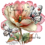 Rose Art CF Checking in Butterflies and flowers Sweet Noverber font Gorgeous Arie