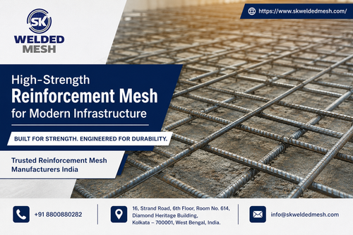 Reinforcement Mesh Manufacturers India for Strong Construction Solutions.png