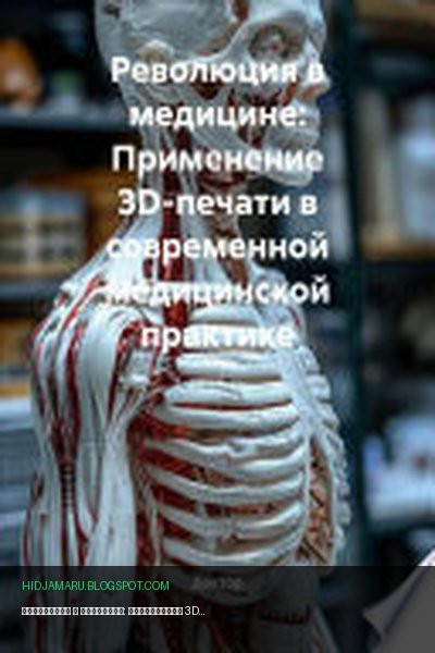 Обложка книги «Революция в медицине: Применение 3D-печати в современной медицинской практике» - Доктор