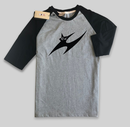 Raglan T Shirt 01 Black Grey.jpg