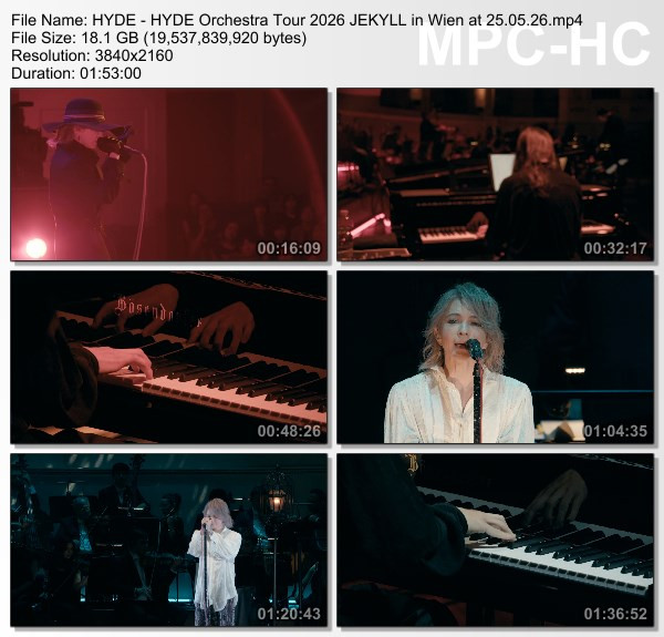 [TV-Variety] HYDE Orchestra Tour 2026 JEKYLL in Wien at 2026.05.25