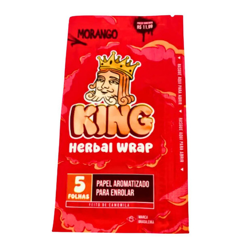 Blunt Herbal King blunt Sabor Morango Display C 25 Unidades (3)