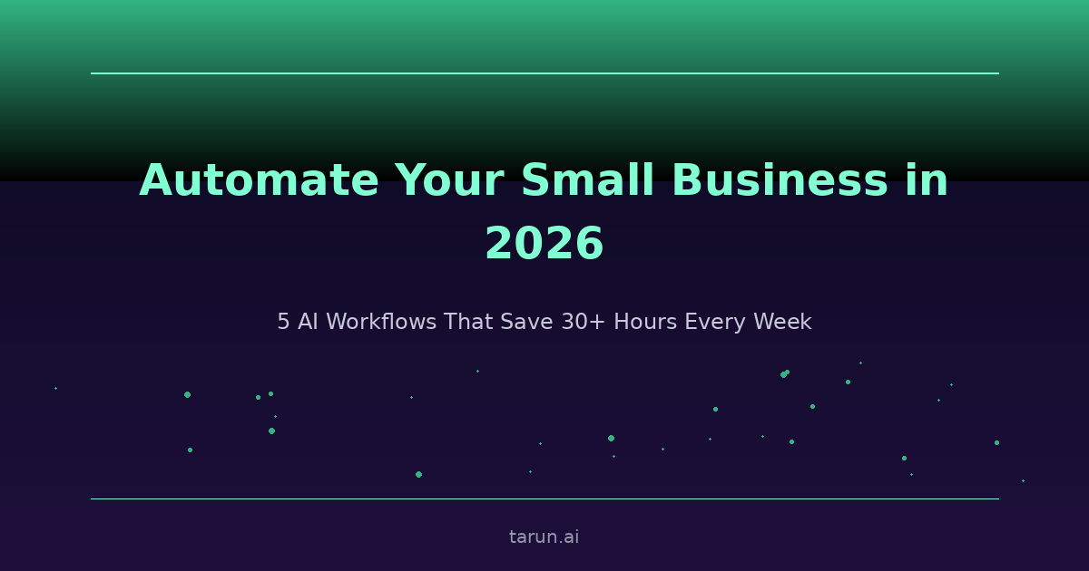 Automate Your Small Business in 2026