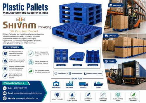 Plastic Pallets Manufacturer and Supplier in India Shivam Packaging.jpg
