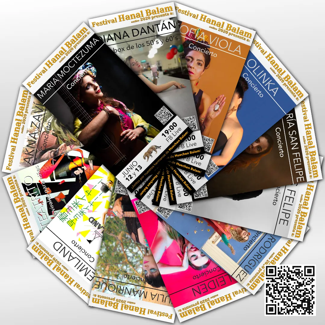 Fichas de los artistas a presentar en el Festival Hanal Balam online 2020 vol II