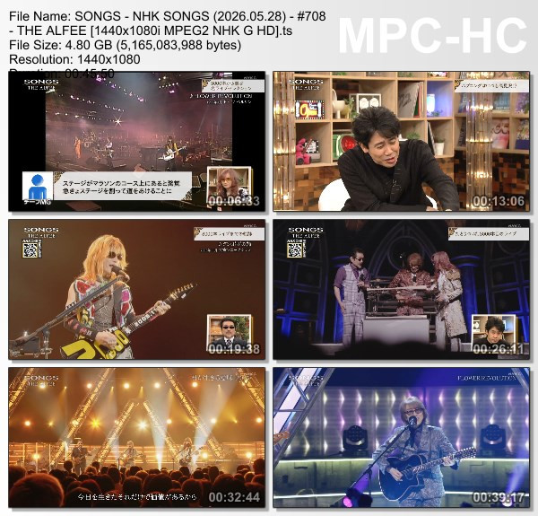 [TV-Variety] NHK SONGS (2026.05.28)