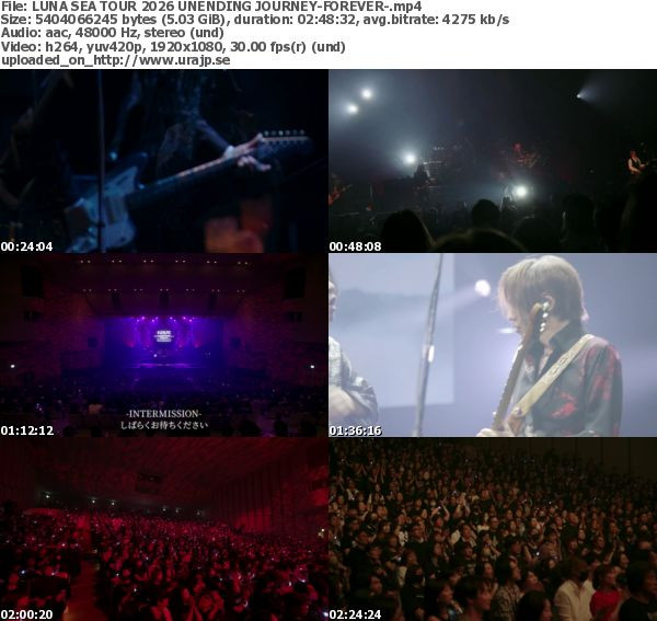 [TV-Variety] LUNA SEA – TOUR 2026 UNENDING JOURNEY-FOREVER- (ZAIKO 2026.05.29)