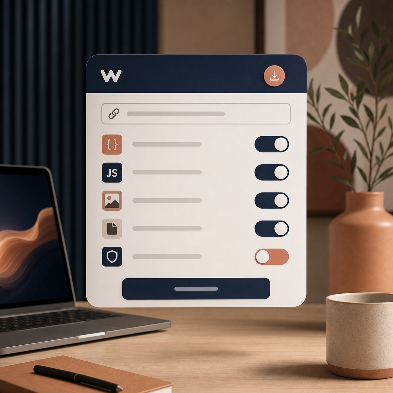 Webflow export settings panel with CSS JS images and pages