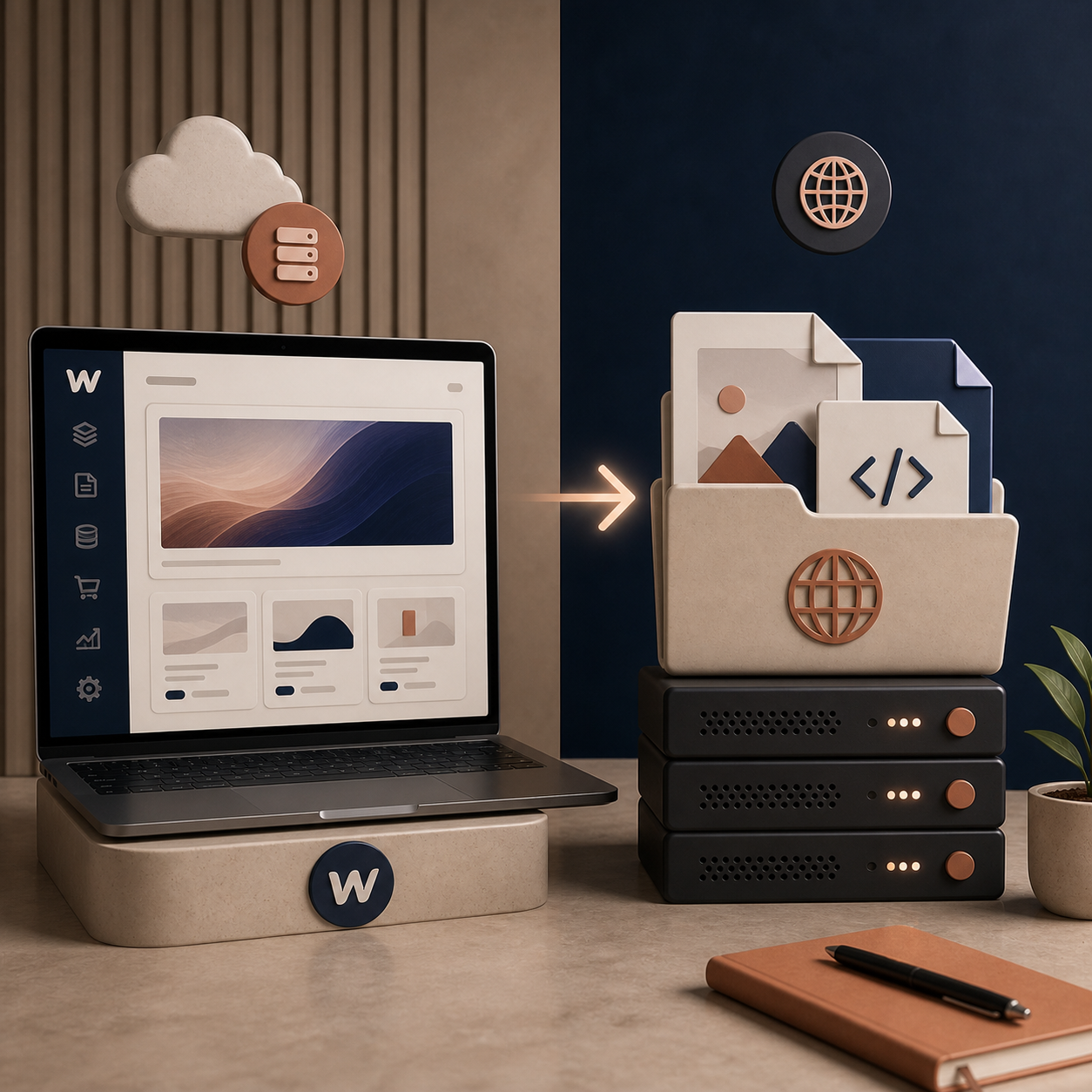 Webflow to self-hosted static site comparison
