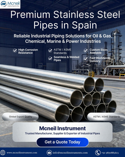 Pipes Manufacturer, Supplier & Exporter in Spain | Industrial Pipes by Mcneil Instrument.jpg