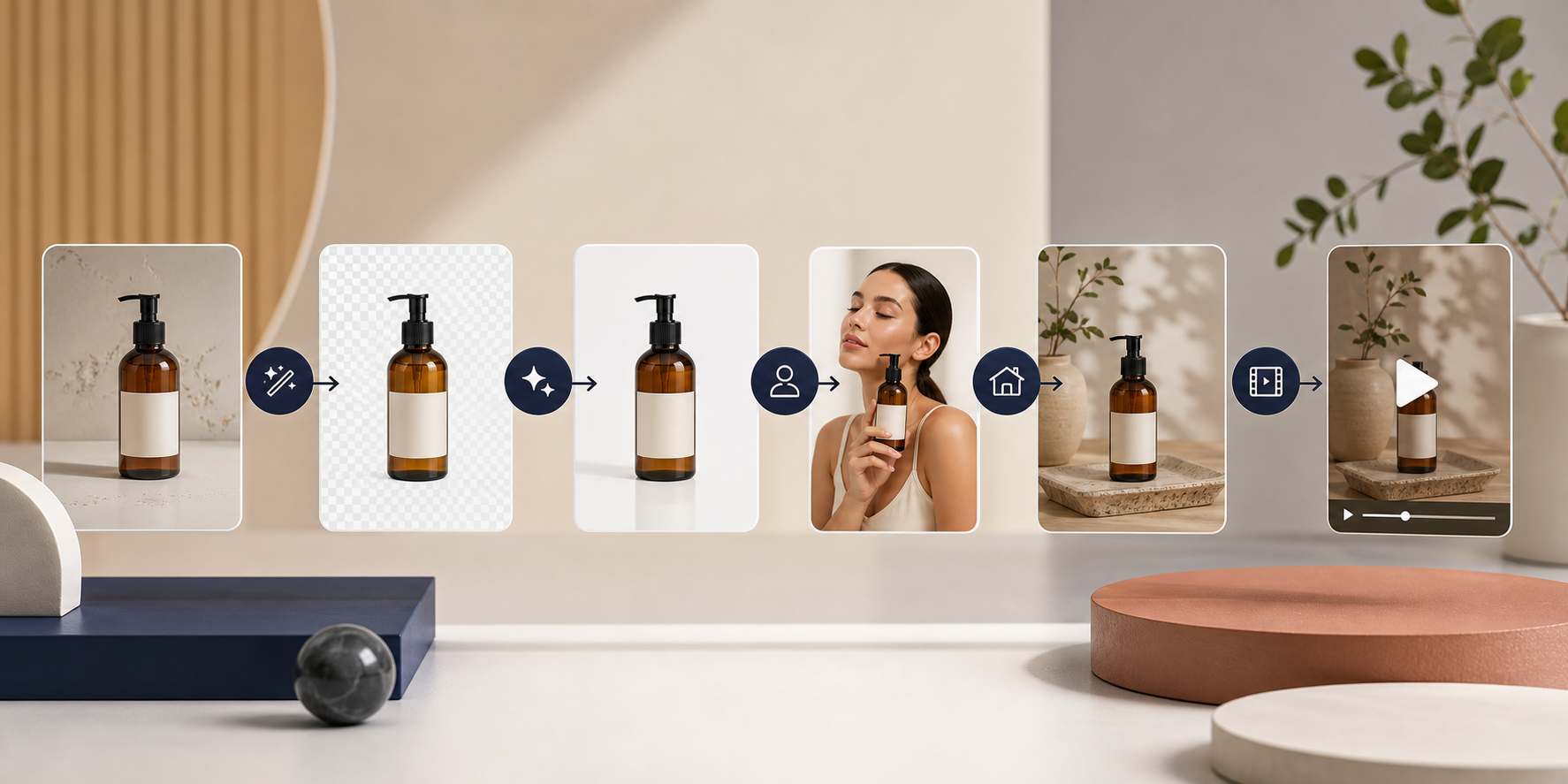 Shopify AI photo workflow diagram