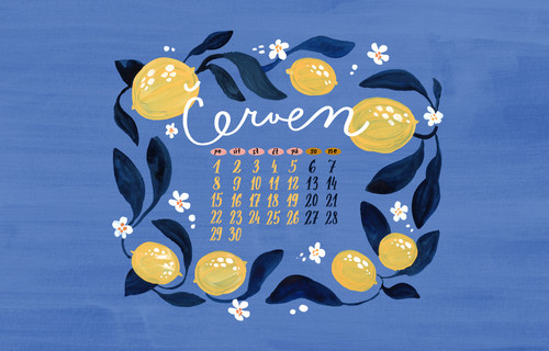 tapeta cerven