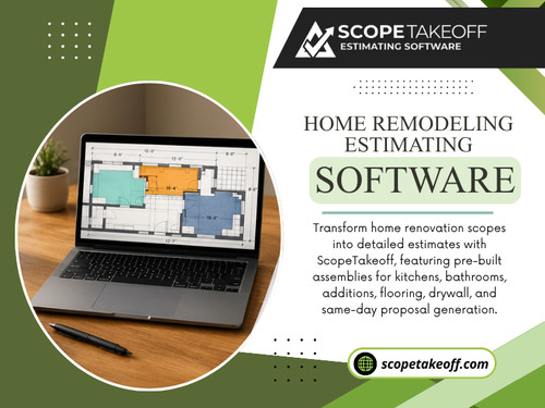 That preparation is far easier when contractors use home remodeling estimating software. Instead of searching through spreadsheets, handwritten notes and separate files, they can build organized estimates that are useful from the initial consultation to the final walk-through.

For more info visit here: https://scopetakeoff.com/remodeling-estimating-software/

Read our blogs:
https://6a755b5d377bd.site123.me/
https://scopetakeoff.wixsite.com/scopetakeoff
https://scopetakeoff.mystrikingly.com/blog/flooring-estimating-software

More Links: 
https://campsite.bio/scopetakeoff
https://bloggalot.com/profile/scopetakeoff
https://www.davidrio.com/profile/scopetakeoff/profile