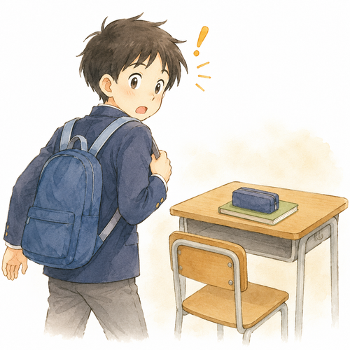 4. 気がつきます（きがつきます）[忘れ物に〜] — teringat, sadar ada barang tertinggal.png