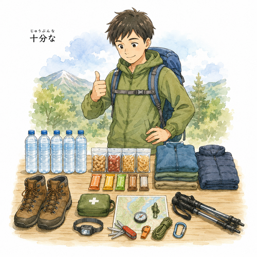 16. 十分な（じゅうぶんな）— cukup, memadai.png