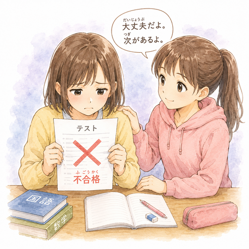 3. 失敗します（しっぱいします）［試験に～］— gagal dalam ujian.png