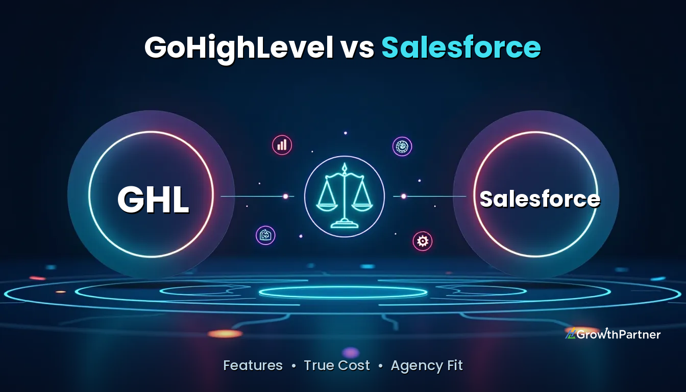 GoHighLevel vs Salesforce: Features & True Cost (2026) — HL Growth Partner, Dr Priya Jaganathan