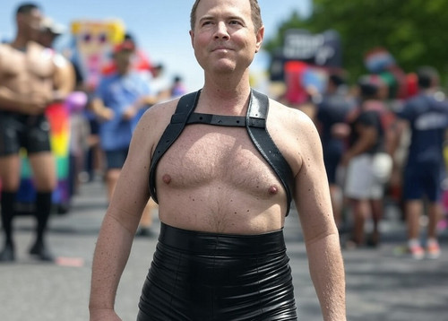 adam schiff gay faggot california folsom street fair.jpg